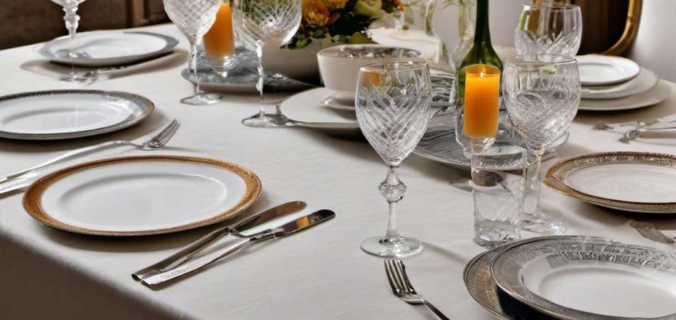 Platos llanos de porcelana